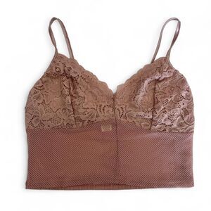 Bozzolo Pink Lace Cami Top Bralette Size Large